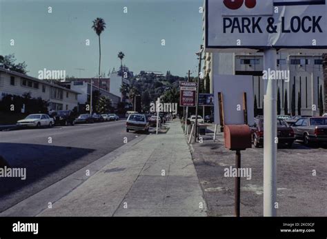 Los Angeles United States May 1979 Los Angeles Street View Scene In