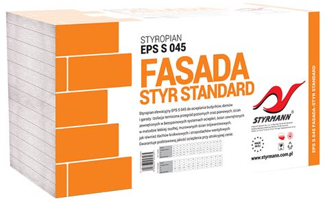 Styropian Fasadowy EPS 045 Fasada Styr Standard Styrmann Budmar