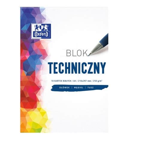 Blok Techniczny Oxford A K G Bia Y Dlabiura Pl