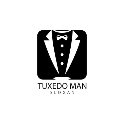 Premium Vector Tuxedo Man Logo Design Vector Template