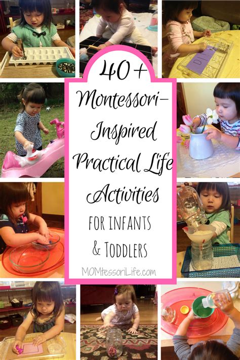 40 Montessori Inspired Practical Life Activities For Infants And