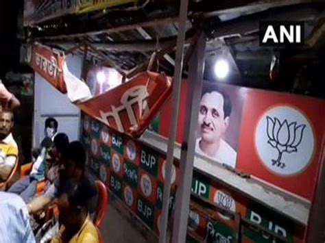 BJP Office Vandalised In West Bengal Party Alleges TMC For It