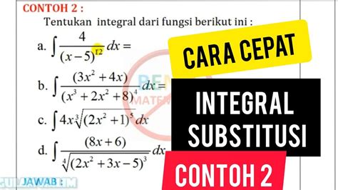 Cara Cepat Integral Integral Parsial Matematika G Quipper Blog