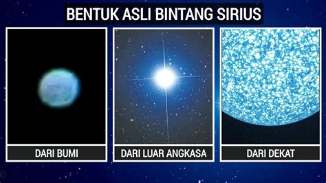 Bentuk Asli Bintang Sirius Yang Paling Terang Di Langit Malam Youtube