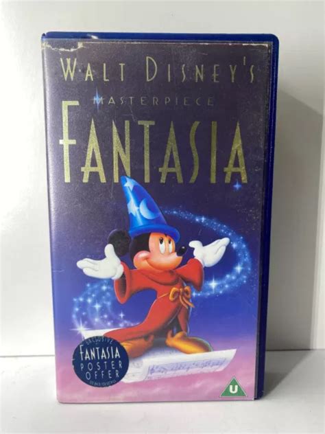 Walt Disney S Masterpiece Fantasia On Vhs Video Cassette Tape 14 38 Picclick Ca