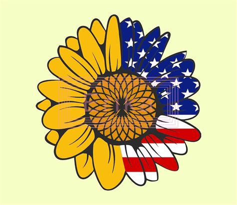 Free SVG Sunflower 4Th Of July Svg 14311 SVG PNG EPS DXF File