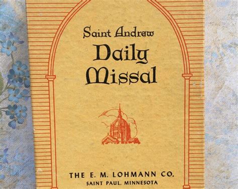 Vintage Saint Andrew Daily Missal By Dom Gaspar Lefebvre OSB Of The