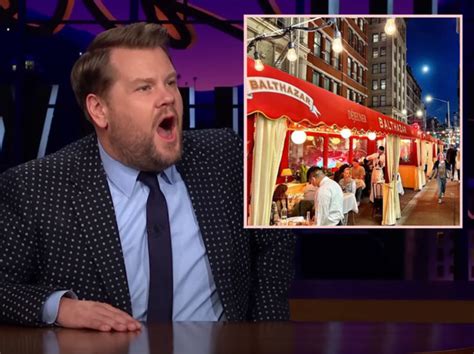 Feud Back On James Corden Called A Phony By Balthazar Owner After