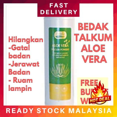 Debella Bedak Talkum Aloe Vera Talcum Powder Bedak Ruam Bayi Bedak Baby