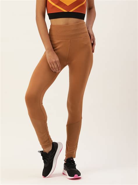 Buy Forever 21 Women Camel Brown Solid Tights Tights For Women