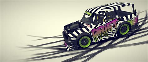 Cartoon Drift Car 3D model | CGTrader