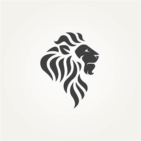 Premium Vector Isolated Abstract Lion Head Icon Label Logo Template