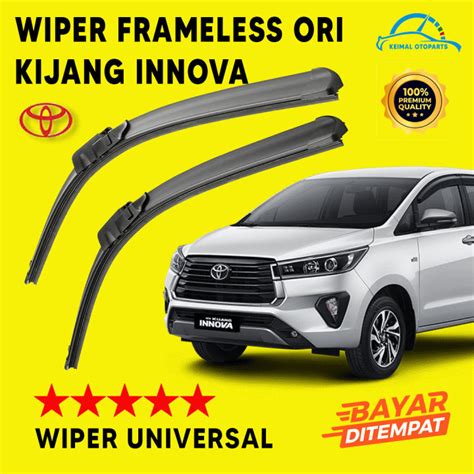 Wiper Kijang Innova Reborn All New Karet Wiper Frameless Set Kiri