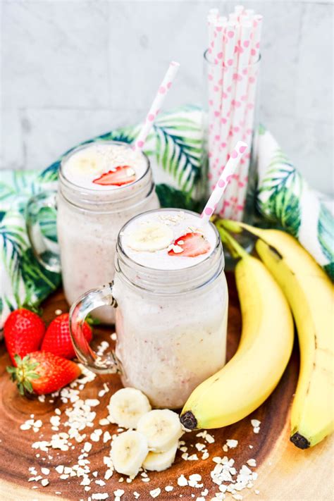 Refreshing Strawberry Banana Smoothie Easy Recipe Wherever I May Roam Travel Blog