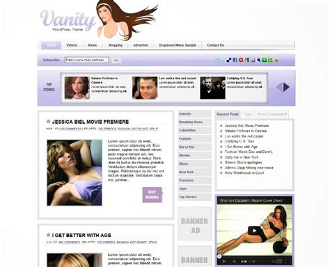 Best Free And Premium Celebrity Wordpress Themes Webprecis