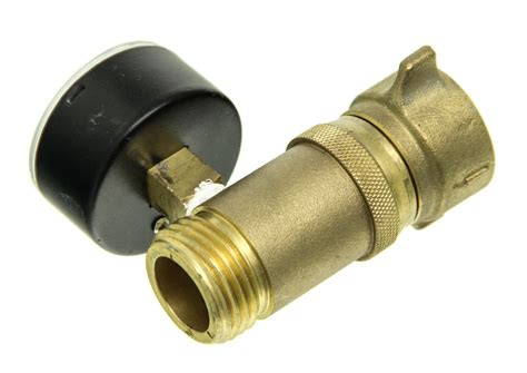 Camco Rv Water Pressure Regulator W Gauge Brass Camco Rv Water Pressure Regulator Cam40064