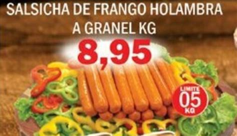 Salsicha De Frango Holambra A Granel Kg Oferta Na Supermercados Mendon A