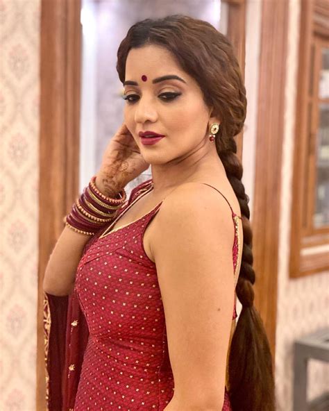 Bhojpuri Actress Monalisa Shares Stunning And Beautiful Photos In Red