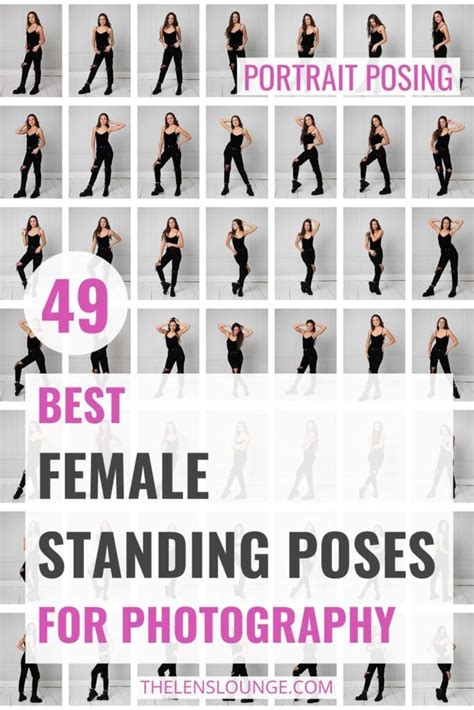 49 best female photography standing poses (portraits and fashion)