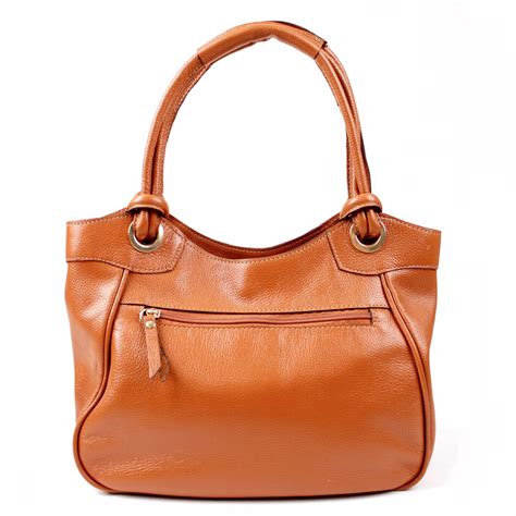 Bolsa De Ombro Em Couro Artlux Feminina 8018 Marrom