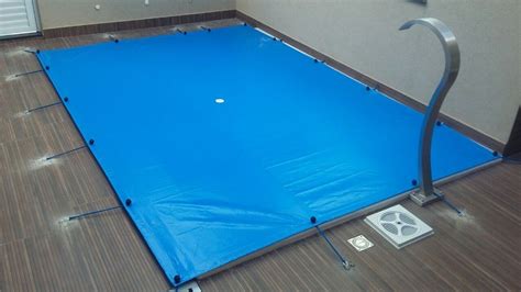 Lona Prática Multiuso Piscinas Dreno Azul 300 Micras 11x4