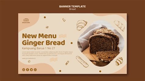 Free PSD | Bakery banner template design