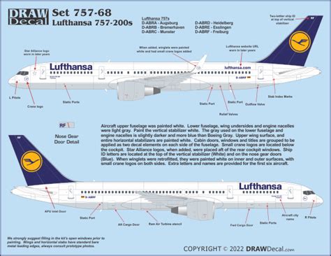 Lufthansa Flight of Fancy 757s – DRAW Decal