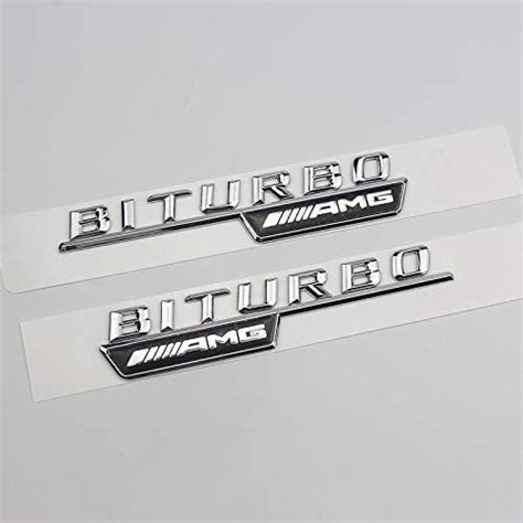 Amazon Luowan Chrome Biturbo Letters Fender Emblem Emblems Badges