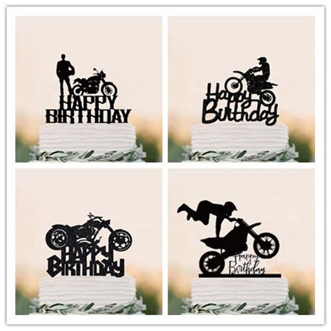 Dirt Bike Feestartikelen Motocross Cake Toppers Mo Vicedeal