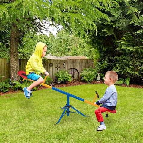 Cfowner Seesaws for Kids, Heavy Duty 360-Degree Spinning Seesaws for