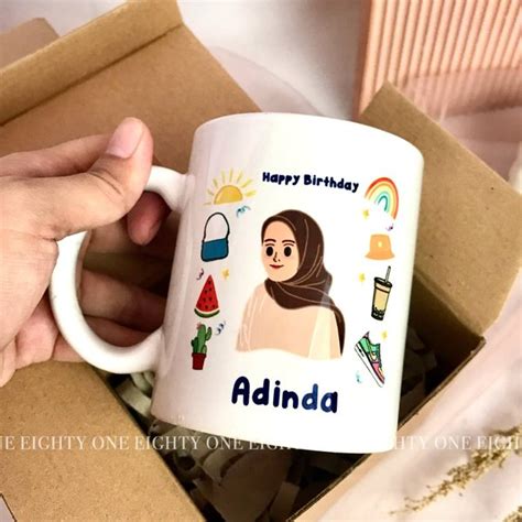 Jual Mug Gelas Custom Mug Karakter Kado Ulang Tahun Kado Wisuda Hampers