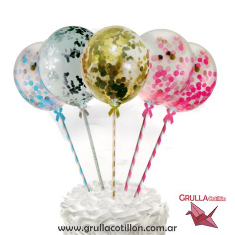 Globito Confetti Cake Topper Grulla Cotill N