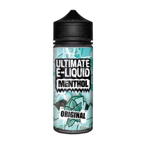 Ultimate E Liquid Menthol Original 100ml Shortfill Sky Blue Vape