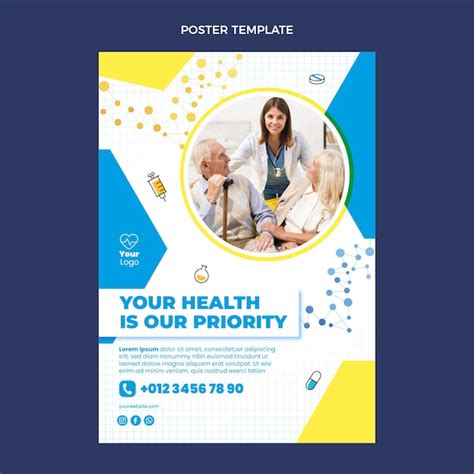 Free Vector Flat Design Medical Poster Template