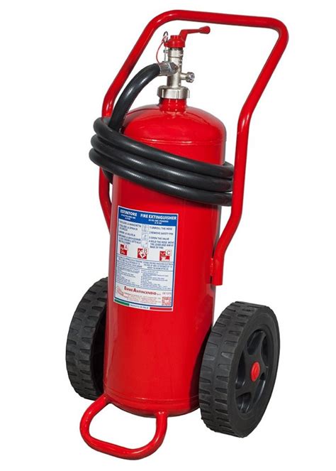 Fire Extinguisher 25 Kgs ABC Dry Powder Trolley Monted Stored