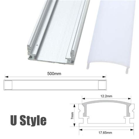 X X X Lustreon Cm Aluminum Channel Holder For Led Strip Light Bar