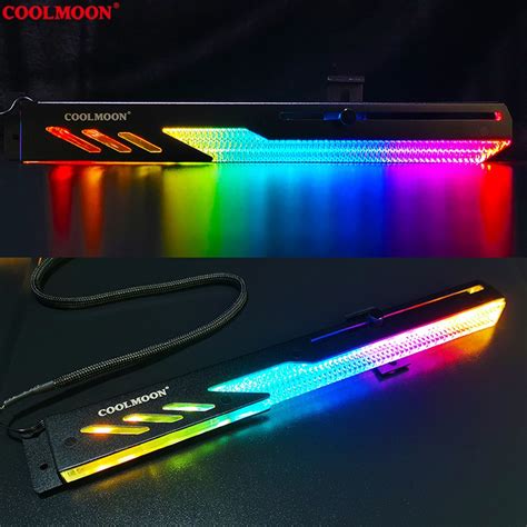 Giá Đỡ VGA Coolmoon Dragon Scale GT8 LED ARGB đồng bộ Hub và Main