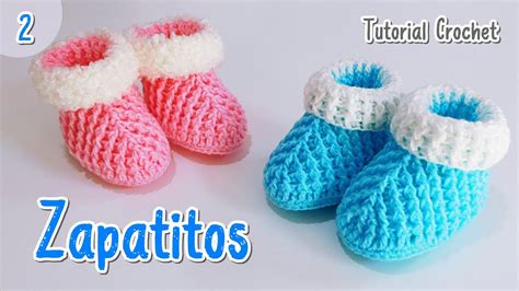 Como Tejer Paso A Paso Zapatitos Escarpines Botitas A Crochet