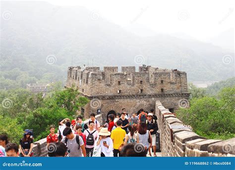 Badaling Great Wall editorial photography. Image of asia - 119668862