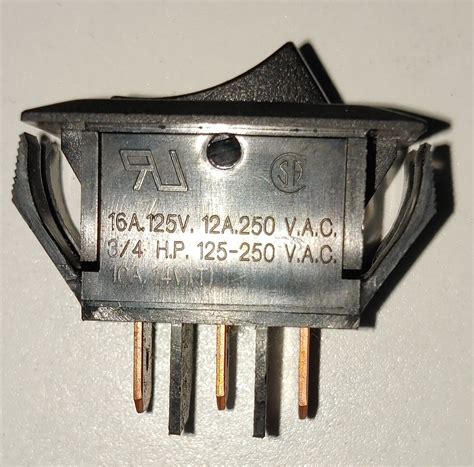 Variety Sigma LR 20985 On Off Black Brown Almond White Rocker Switch