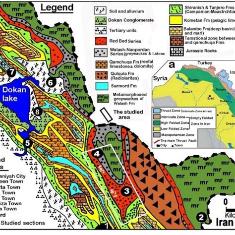 Tectonic Classification Of North Iraq 1 Shows The Studied Area B A