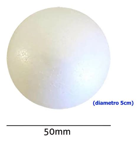 Bola De Isopor Maci A Styroform Mm Pacote Unidades Mercadolivre