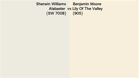 Sherwin Williams Alabaster Sw 7008 Vs Benjamin Moore Lily Of The