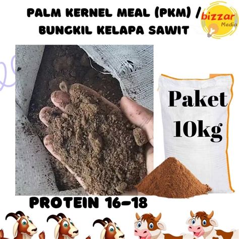 Jual Paket Bungkil Inti Sawit 10kg PKM Kelapa Pakan Ternak Shopee