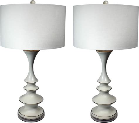 Amazon Misc Tall Contemporary White Table Lamp Set Of