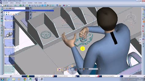 Ergonomics Task Simulation Of Assembly Catia V6 Youtube