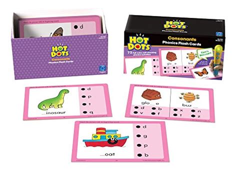 Купить Educational Insights Hot Dots Phonics Flash Cards Consonants в