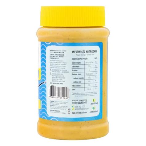 Pasta De Amendoim Crocante Integral Fit Food Pote 450g Sonda