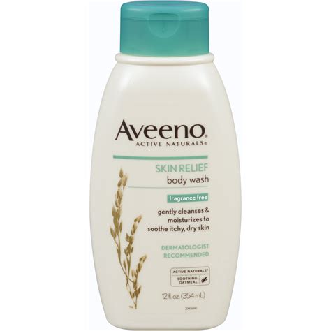 Aveeno Skin Relief Fragrance Free Body Wash With Oat To Soothe Dry Itchy Skin