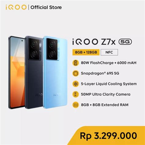 Vivo Iqoo Z7x 5g 8256gb 80watt 6000mah Lazada Indonesia